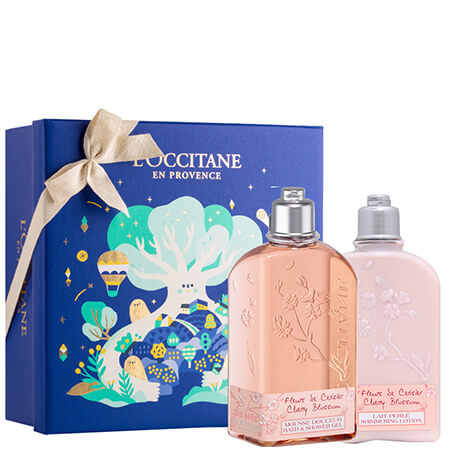 L'occitane Christmas Cherry Blossom Duo Set,L'occitane Cherry Blossom,L'Occitane Holiday set 2019,